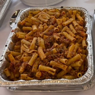 Half Tray Baked Ziti Bolognese