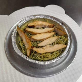 Spaghetti Chicken Pesto